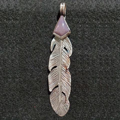 Sterling Silver Feather Pendant #3 