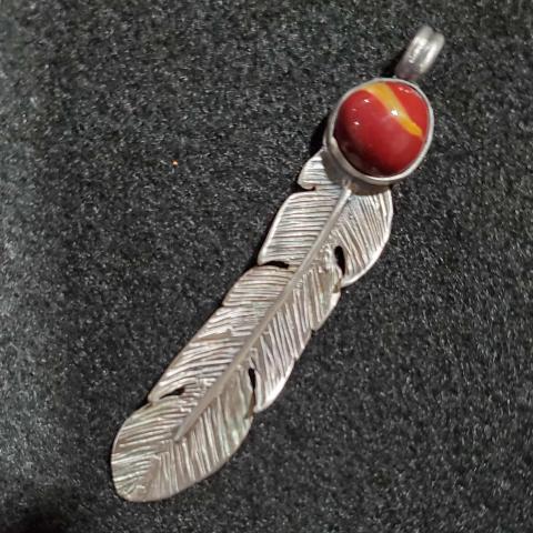 Sterling Silver Feather Pendant #2 