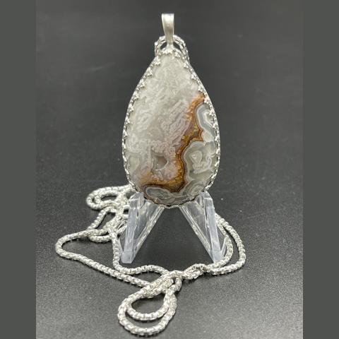 Crazy Lace in Sterling Silver PENDANT