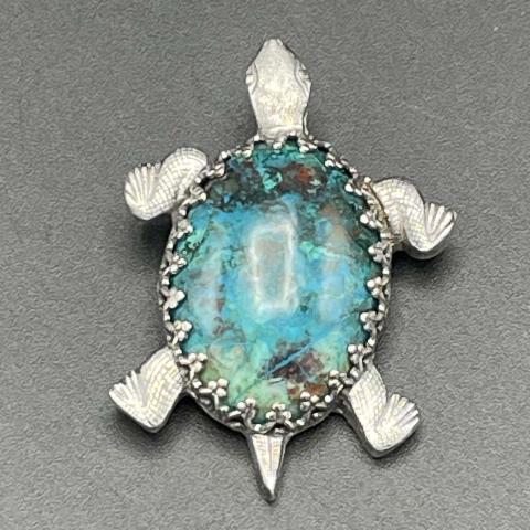 Sterling Silver Rowley Turtle PENDANT